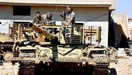«Сверхзащищенные» Т-72 в сирийской Хаме