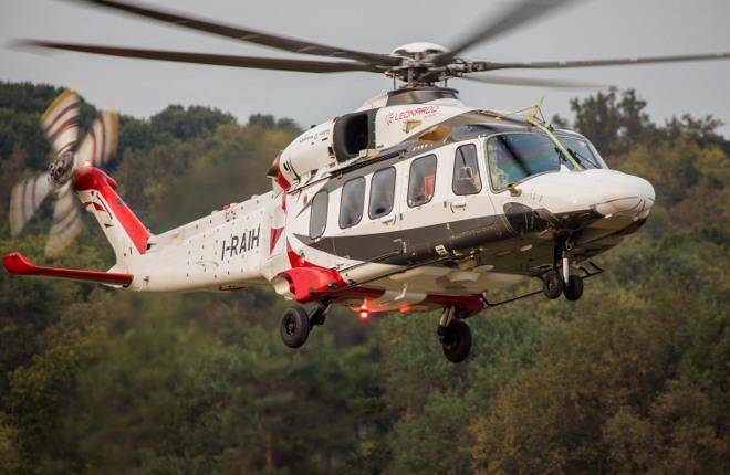Итальянский вертолет AW189 получит турбовальный двигатель нового поколения