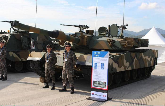 Минобороны Южной Кореи презентовало танк K1A2
