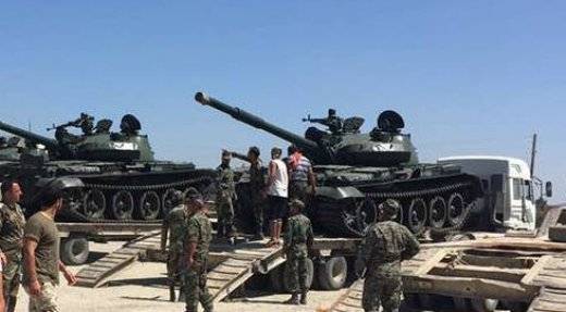 Сирийский добровольческий корпус получил подкрепление в виде Т-62М и БМП-1
