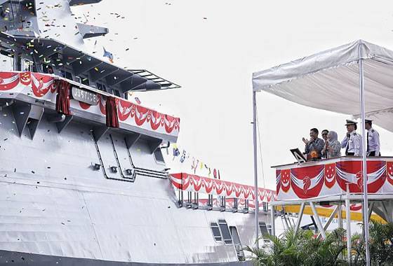 ВМС Сингапура получили очередной патрульный корабль LMV