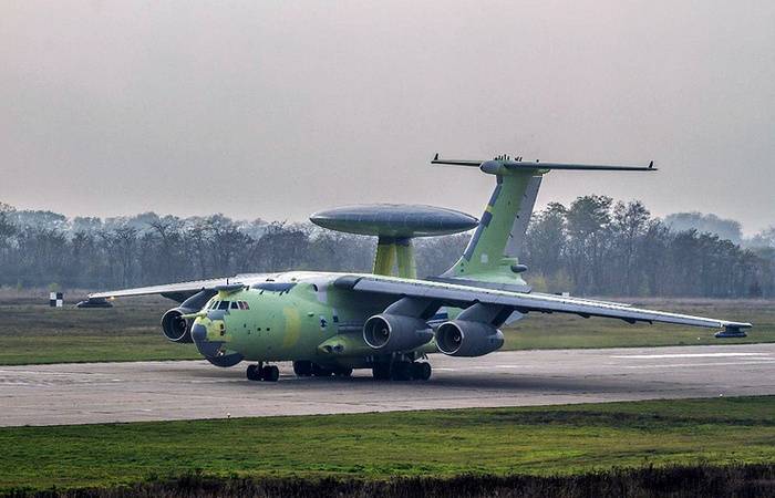 Новейший российский самолёт радиолокационного дозора А-100 совершил первый полёт