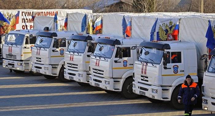 МЧС сформировало очередную автоколонну с гуманитарной помощью для Донбасса