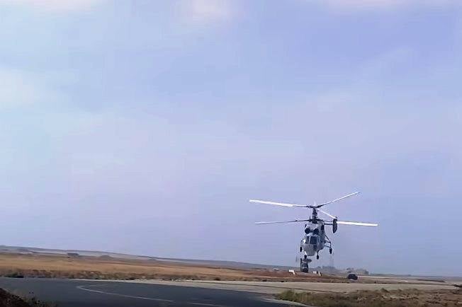 Новые кадры вертолетов-бомбардировщиков Ка-28 в Сирии