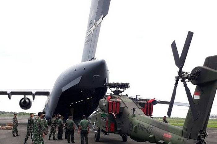 Индонезия получила первые американские боевые вертолеты АН-64Е Apache Guardian