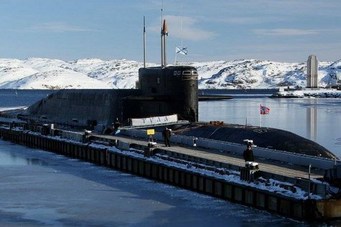 Завершен ремонт атомного подводного ракетоносца "Тула"