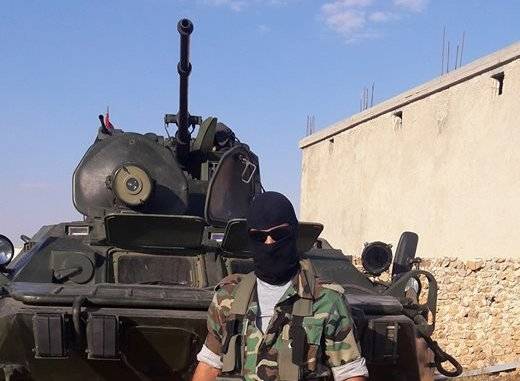 Сирийский спецназ получил БТР-82 с новым лазерным прожектором