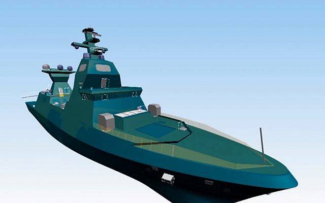 В ФРГ начато строительство головного корвета Saar 6 для ВМС Израиля