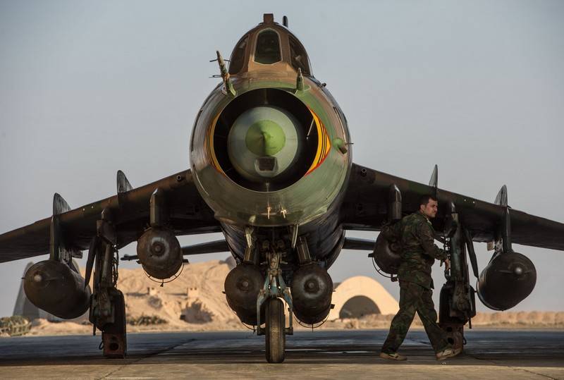 Сирийские Су-22 используют бомбы отечественного производства
