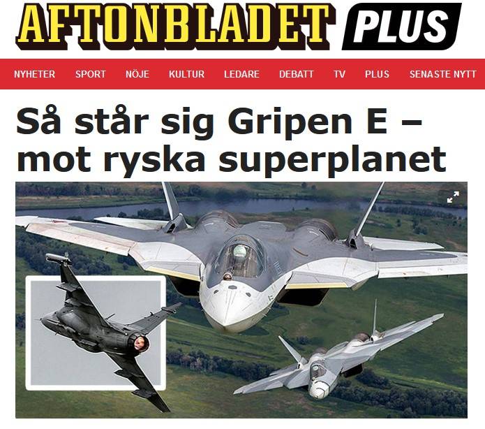Шведы могут спать спокойно: новый «Грипен» выходит против Су-57