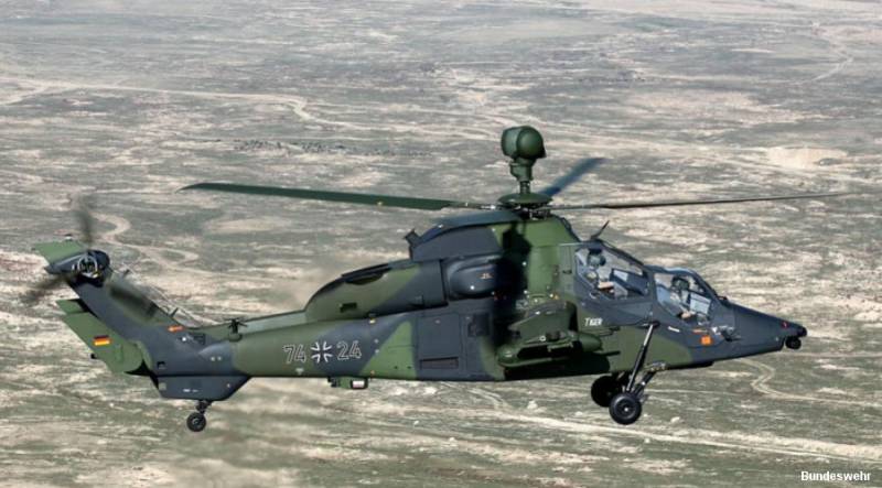 Вертолет Eurocopter Tiger ВВС Германии