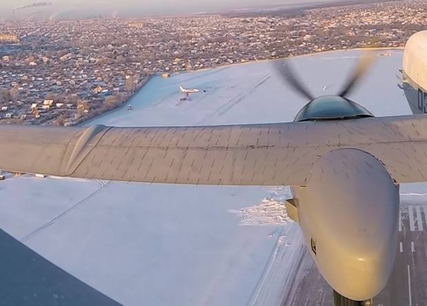 Лётные испытания БЛА «Альтаир» засняли на видео