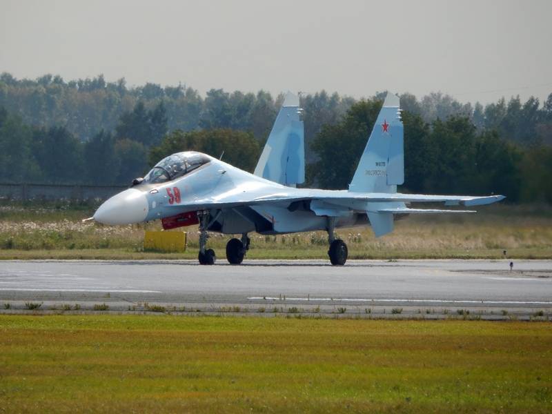 Ещё четыре. Авиационный полк ЗВО пополнился новыми Су-30СМ