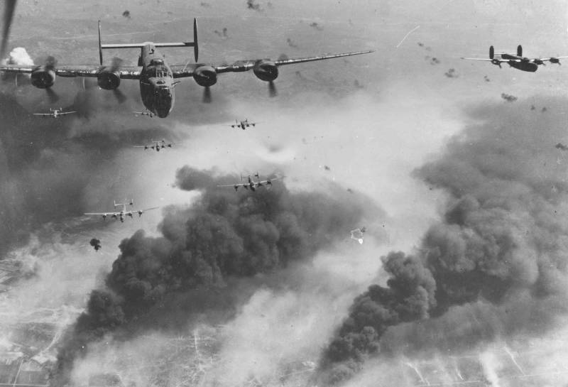 "Либерейторы" 449-й Бомбардировочной группы атакуют Бухарест, апрель 1944 года