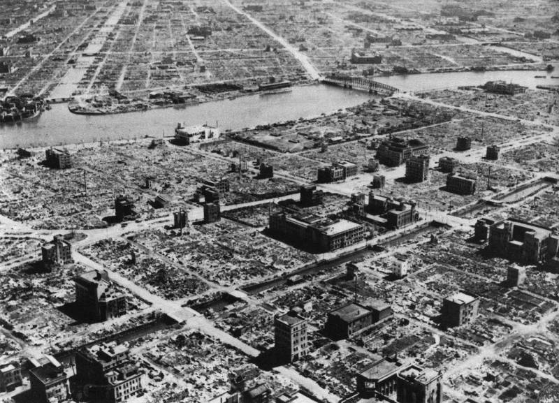 Результаты рейда на Токио в марте 1945 года