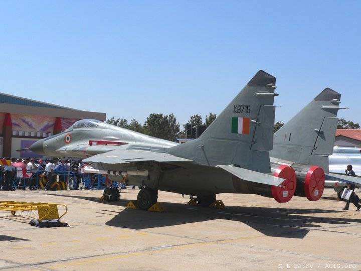 ВВС Индии задумались о модернизации МиГ-29 российским БАРК-88