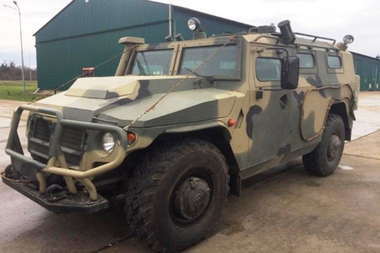 Российская база в Абхазии пополнилась бронеавтомобилями «Тигр-М»