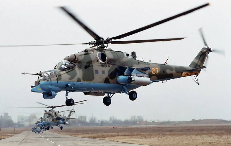 Бригада армейской авиации ЦВО пополнилась двумя вертолётами Ми-24П