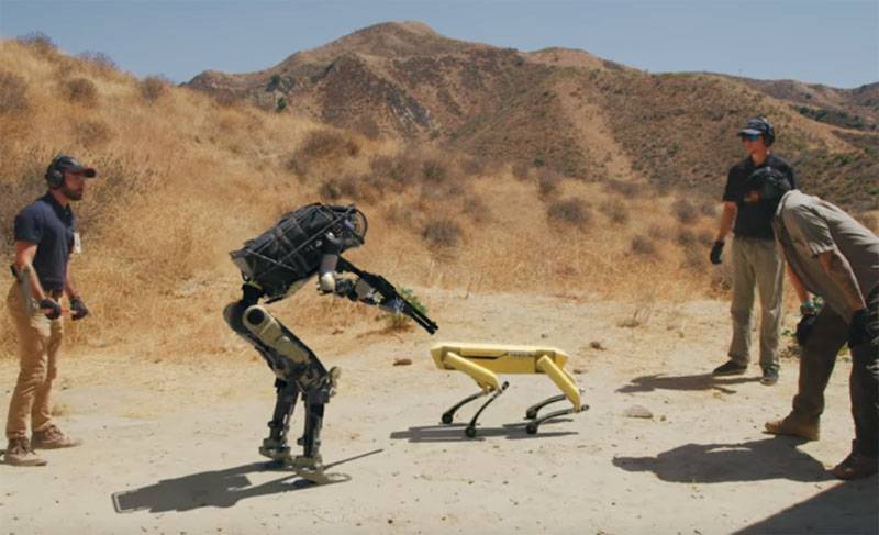 Восстание робота-стрелка: в сети показали пародию на ролики Boston Dynamics