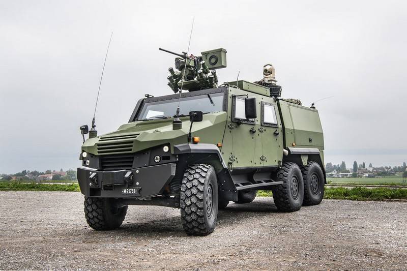 Швейцарская армия закупила машины разведки на базе Eagle 6x6