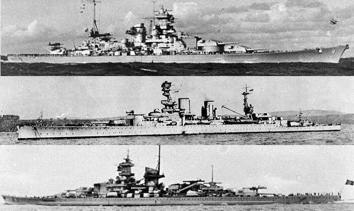 Бомбардировки крейсеров и линкоров
