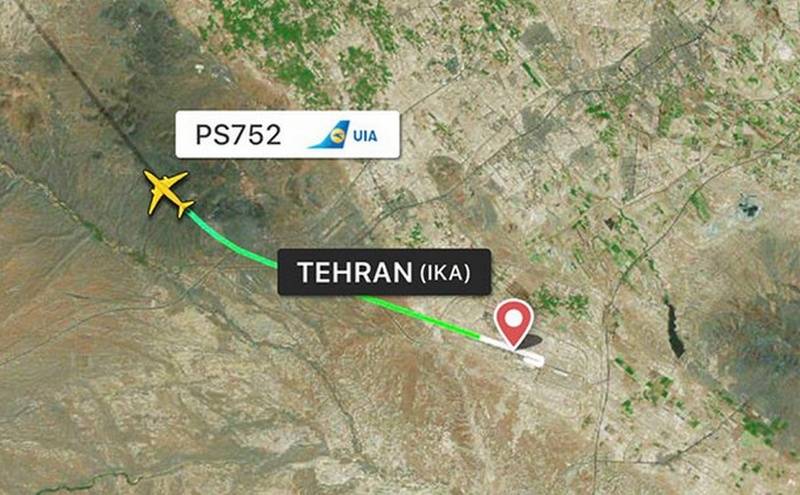 В столице Ирана рухнул украинский пассажирский лайнер