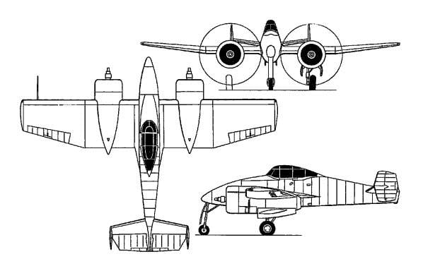 Опытный истребитель Grumman XP-50 Skyrocket (США)