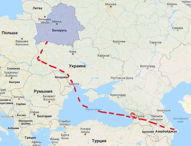 Схема поставок нефти из Азербайджана в Беларусь: в Одессе ожидают прибытия танкера для РБ