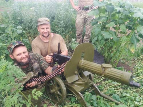 пулемёт Максим на Донбассе