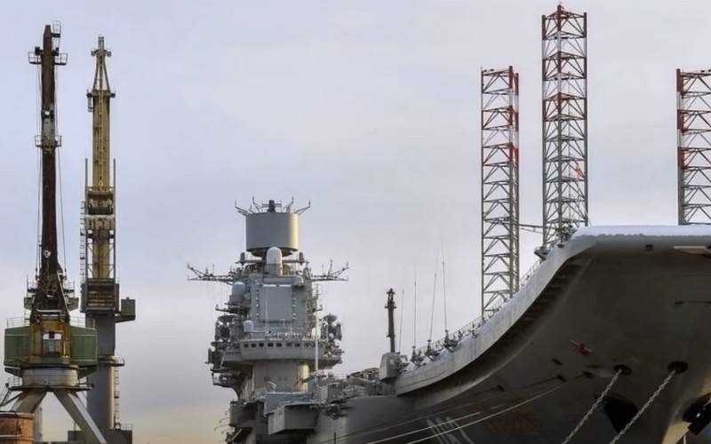 Минобороны намерено ускорить работы на ТАВКР «Адмирал Кузнецов»