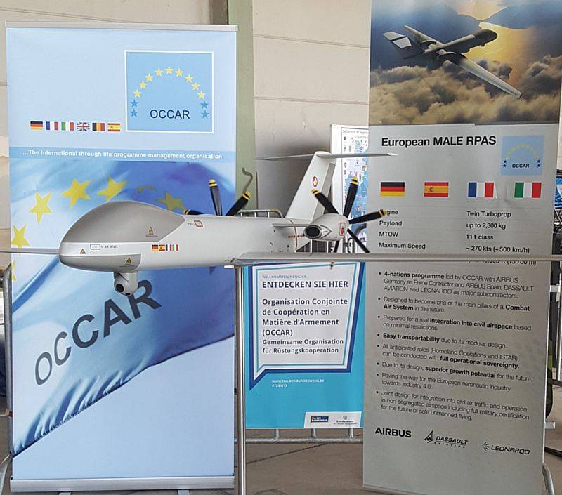Ударный беспилотник Евросоюза. Eurodrone MALE