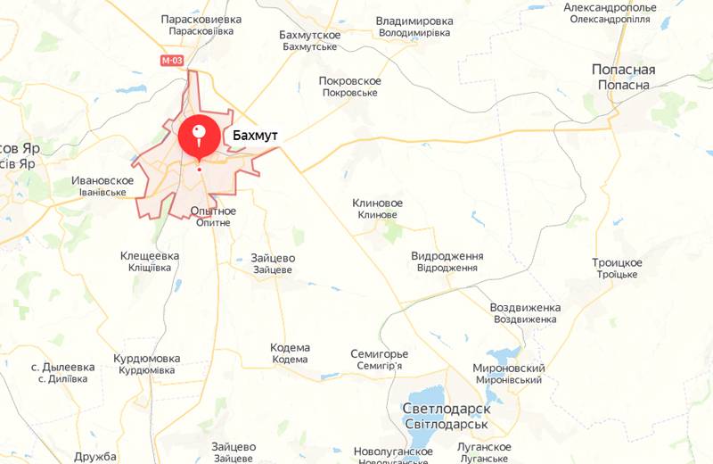 Перекрёстным огнём уничтожены позиции ВСУ к западу от автодороги М-03 в Артёмовске