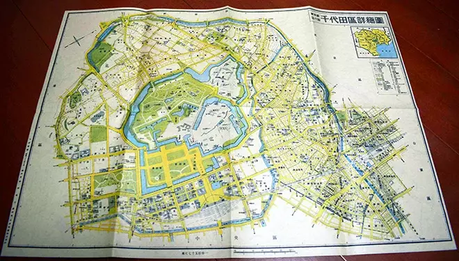 В Японии опубликовали карту 1947 года с отмеченными местами расположения американских оккупационных сил