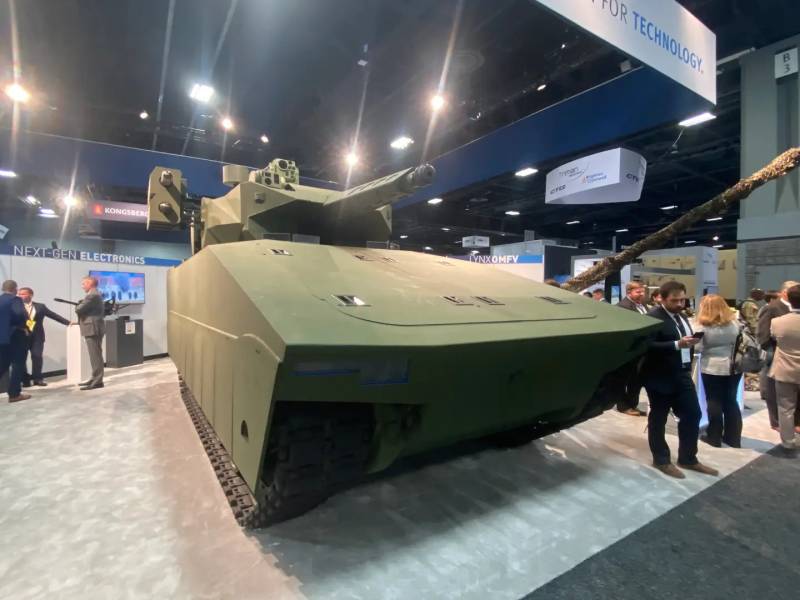 Компания Rheinmetall показала макет БМП Lynx OMFV