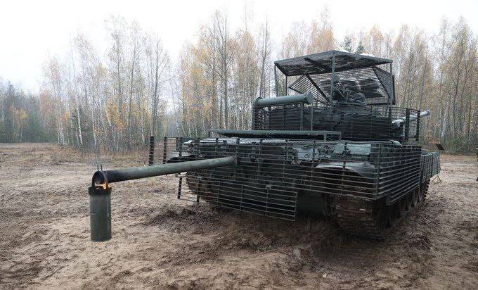 Белорусский Т-72 с «козырьком» и «печкой»