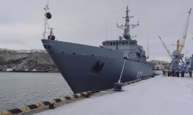 Новейший тральщик «Пётр Ильичёв» проекта 12700 вошёл в боевой состав Тихоокеанского флота