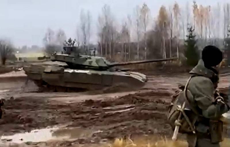 Танк Т-14 «Армата» замечен на полигоне для подготовки мобилизованных
