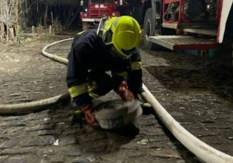 В Харькове полностью сгорело здание одного из районных военкоматов