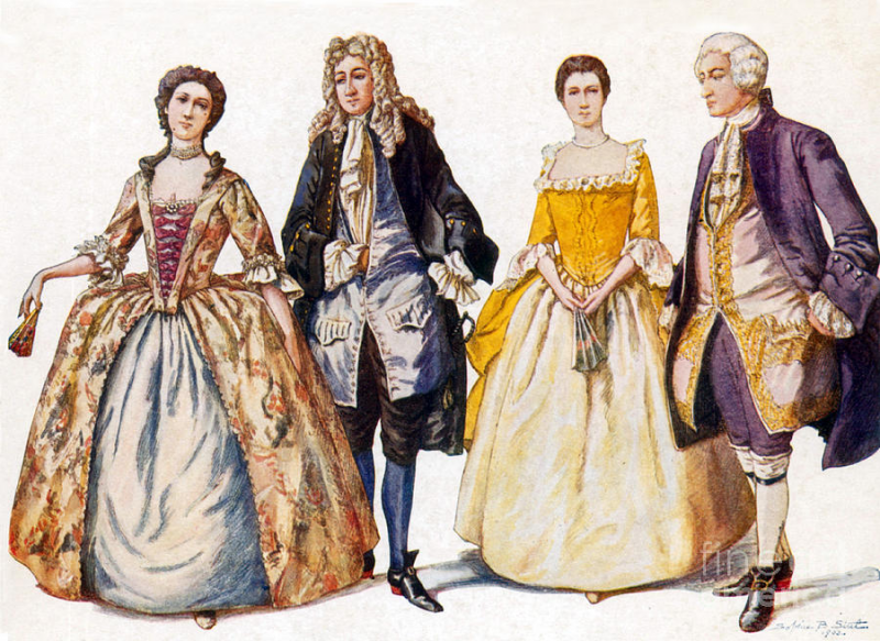Европейская мода в XVIII веке