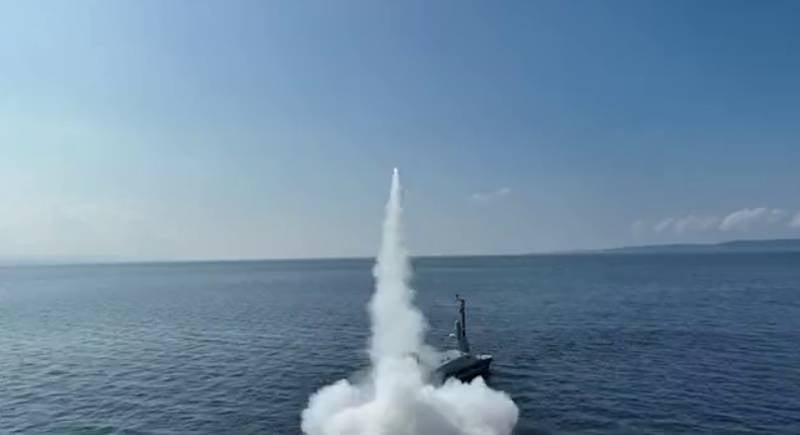 В Турции впервые осуществили пуск управляемой ракеты с борта морского дрона