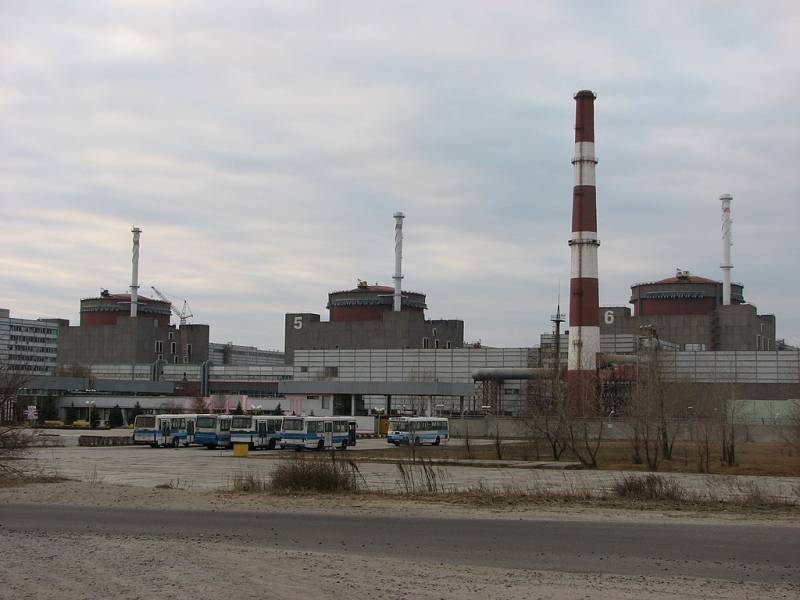 У Запорожской АЭС упал украинский беспилотник польского производства