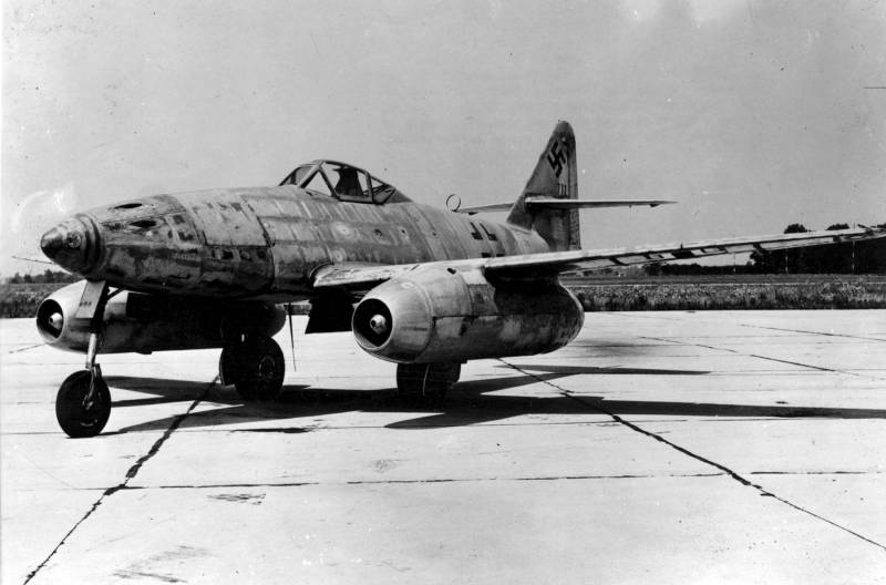 Слабое место истребителей Messerschmitt Me.262